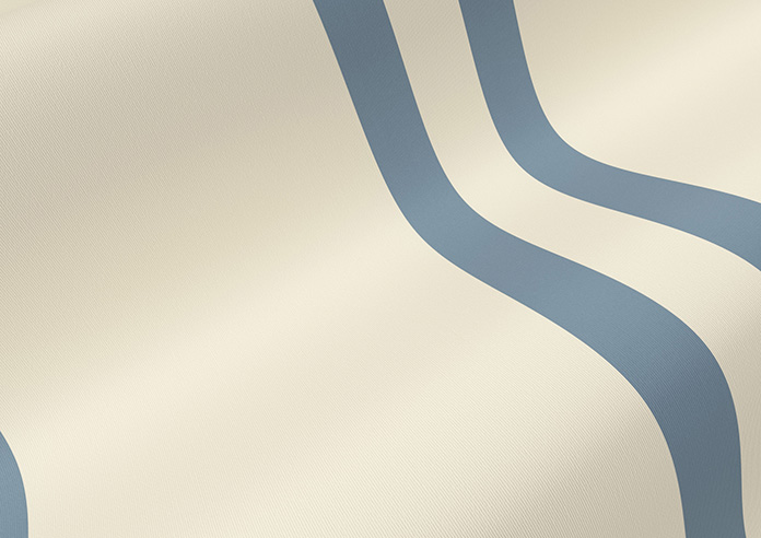 Adelaide, Winnies Stripe Raffs Blue - Roller Blind - Image 4
